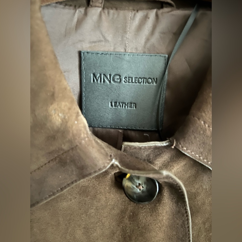 Women’s Mango SELECTION SUEDE LEATHER Jacket Small New - Picture 8 of 10